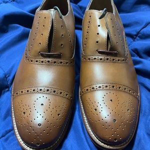 New Johnston & Murphy Mens Conard Cap Toe Tan Shoes - Brand New - 11M